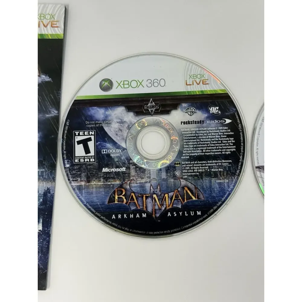 Batman Arkham Bundle Microsoft Xbox 360 2 Game Lot Complete Tested - Picture 6 of 14